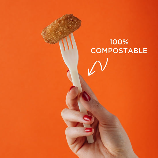 Hand and Fork Orange